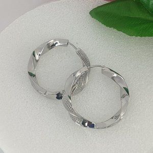 New Non-Faded SILVER Plated Earrings